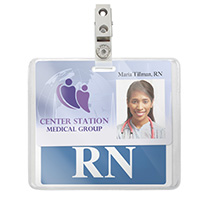 Badge Buddy with ID and Strap