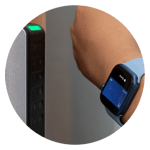 apple watch and door