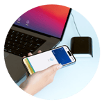 iphone with laptop