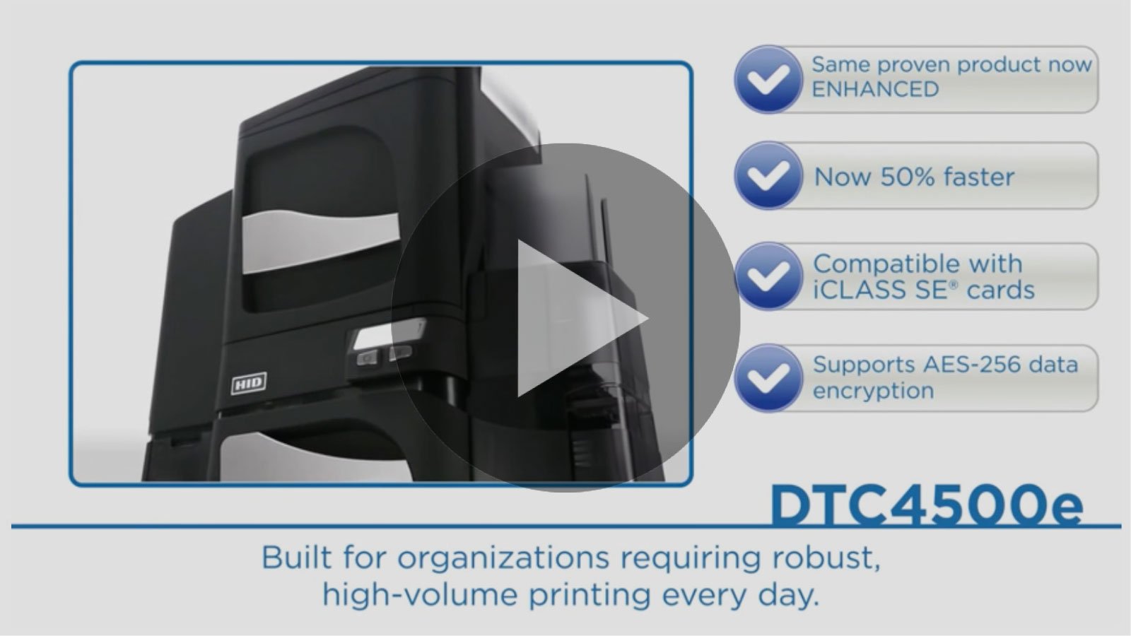 Fargo ID Card Printer DTC4500e Video